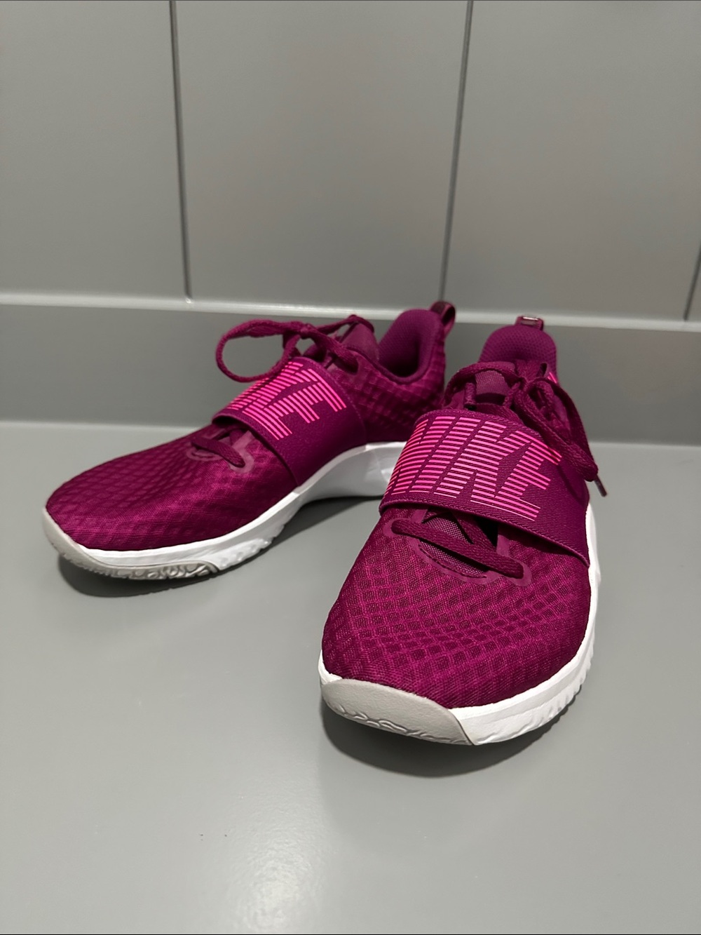 NWOT Nike Women’s Deep Pink Training Sneakers with White Sole
